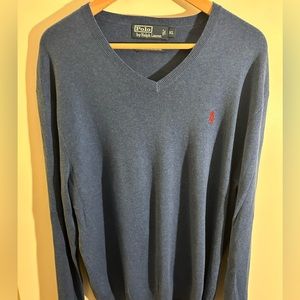 Polo by Ralph Lauren V-Neck 100% Pima Cotton Sweater